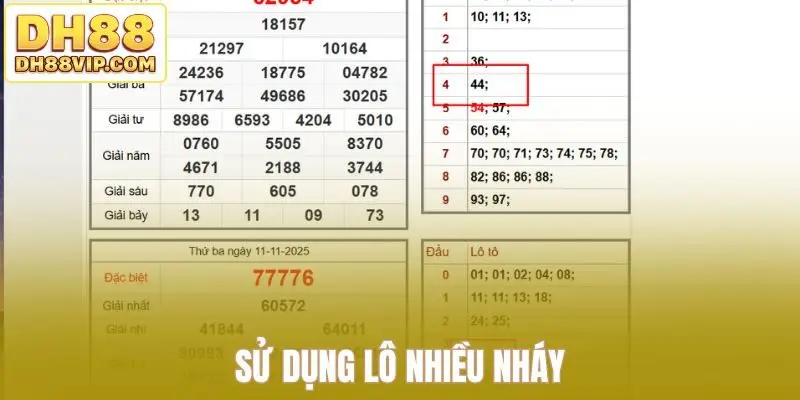 Sử dụng lô nhiều nháy